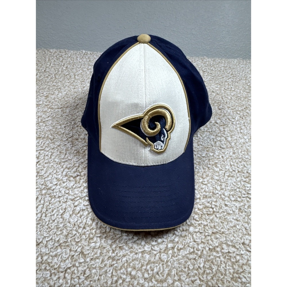 Vintage 90s St Louis Rams Logo NFL Brand Hat Cap Blue White One Size Fits Most